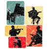 Music Silhouettes Collage