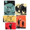 Vierfarbige Sternbeobachtung Collage