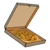 Pizza Box Pop Art Slice