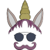 Unicorn Moustache
