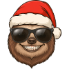 Cooles Faultier Weihnachten Portrait Geschenkidee