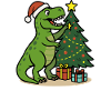 Tree-Rex – Dino Christmas Motif T-Rex