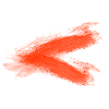 Orange brush mark in black