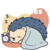 5 More Minutes Schlafender Igel