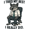 Office wolf with tie