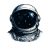 Astronaut Visor Starry Sky