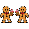 Double Gingerbread Cupcake Duo