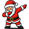 Santa Dab Tanzen Comic