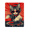 Cool DJ cat with sunglasses
