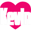 J’aime Kevin Pink Heart J’aime Kevin