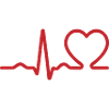 Ecg Heartbeat Line Icon