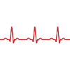 Seamless Red Ecg Heartbeat Pattern