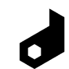 Hex Cutout Yin Yang