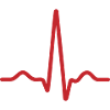 Bold Red Ecg Pulse Line