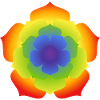 Rainbow Lotus Mandala Bloom