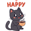 Happy Coffee Kitten