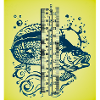 Fish Meter Art Yellow