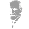 Psychoanalytic dr Freud Icon Portrait