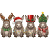 Esel Weihnachtsmann Weihnachtsbeleuchtung 