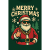 Chilled Santa with sunglasses
