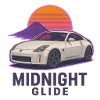 Midnight Glide Retro Sunset Auto
