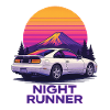 Night runner neon car