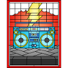 Stained Glass Boombox