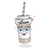 Lisa Cartoon Milchshake Becher