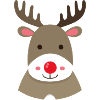 Rudolph Reindeer Cartoon Motif