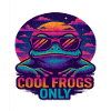 Vaporwave Frog