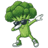 Funny Broccoli Dab Fitness