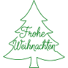 Frohe Weihnachten Tannenbaum modern
