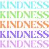 Kindness Rainbow Stacked Text