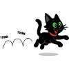 Meeko running happily