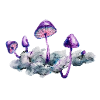 Purple mushroom cloud