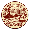 Christmas Beer Retrobadge