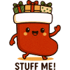Cozy stomach with gifts