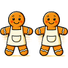 Gingerbread men with apron