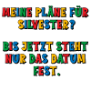 Meine Silvesterpläne - das Datum steht fest