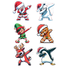 Dabbing Christmas Figurines Dab Christmas