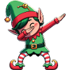 Dabbing Christmas Elf Dab Christmas