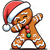 Dabbing Christmas Gingerbread Dab Christmas