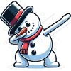 Dabbing Christmas Snowman Dab Christmas