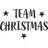 Team Christmas lettering with stars