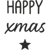 HAPPY Xmas Star Design