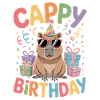 Capybara Birthday Cappy Birthday Funny Capy