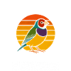 Magnificent Finch Gouldamadine Estrildidae Sunset Retro