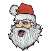 Lustiger Weihnachtsmann mit roter Mütze