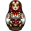 Matryoshka in Russian Matryoshka Doll Russian