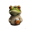 Tired Frog Coffee Mood Saying